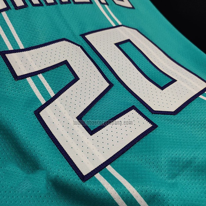 Camiseta Charlotte Hornets Gordon Hayward NO 20 Icon Autentico 2020-21 Verde